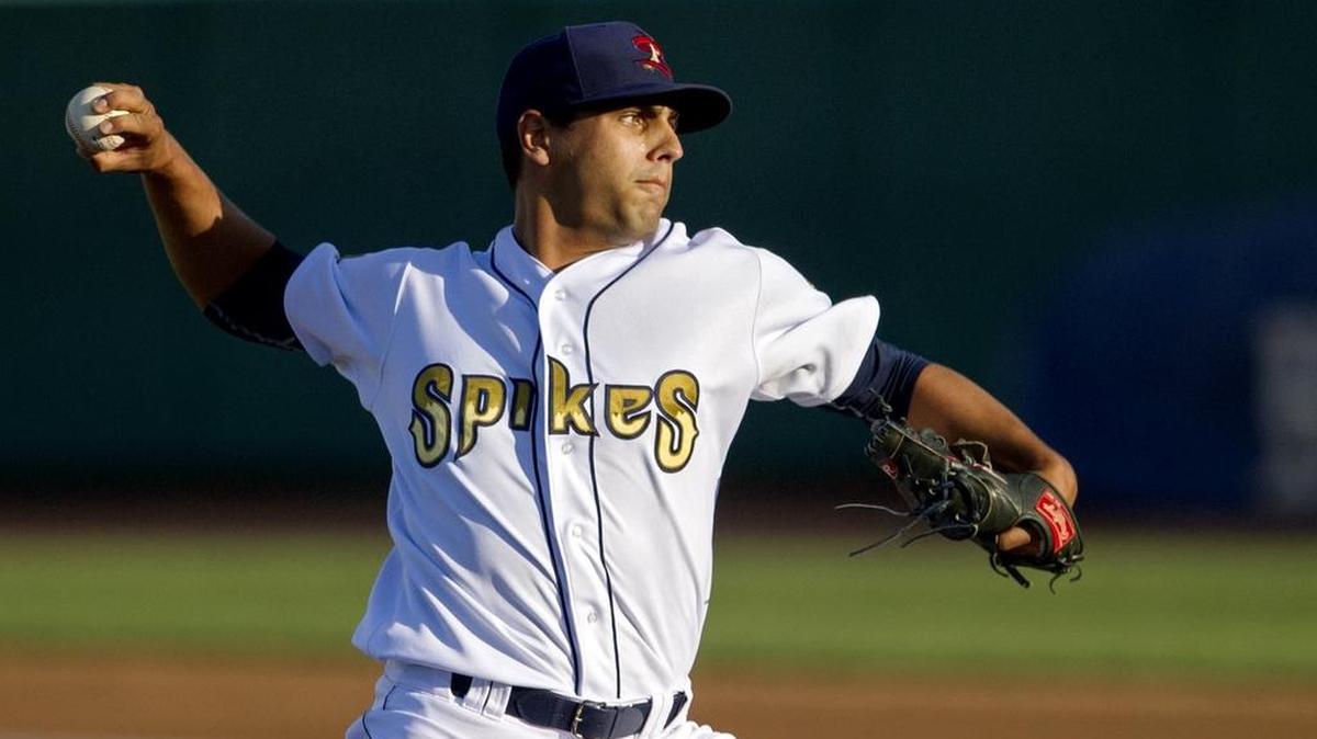 State College’s Steven Farinaro pitches during the game against Brooklyn on Wednesday at Medlar Field.