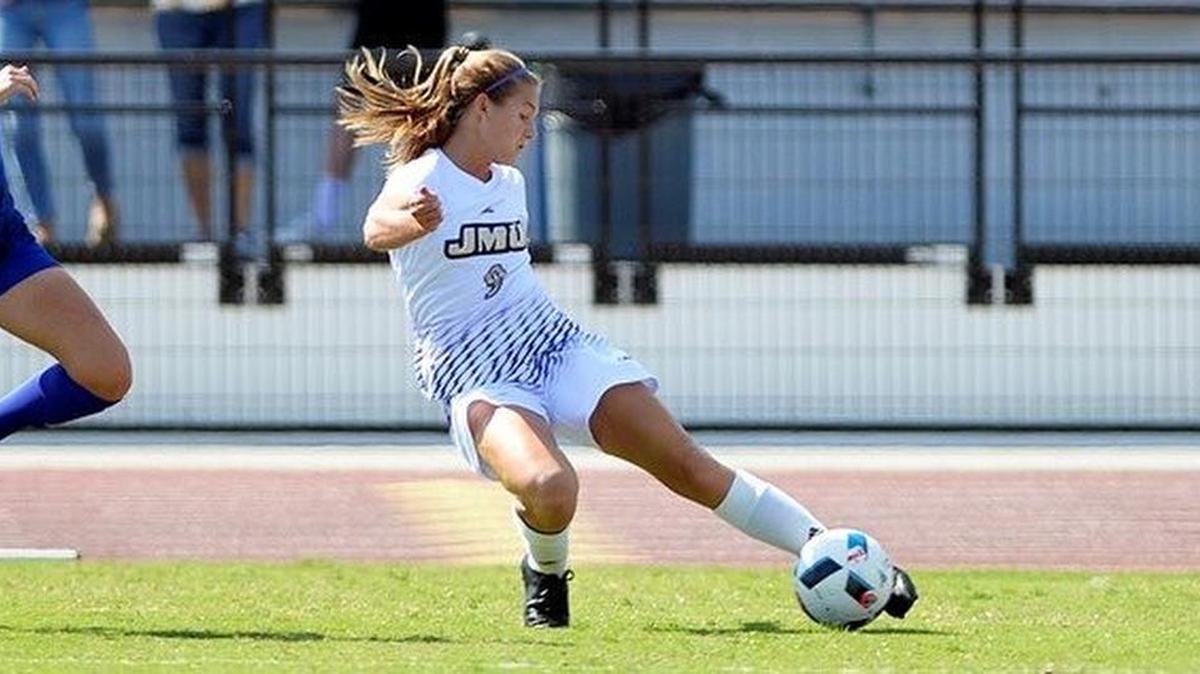 James Madison sophomore forward Haley Crawford, a State College graduate, is leading the Dukes women’s soccer team in scoring this fall.