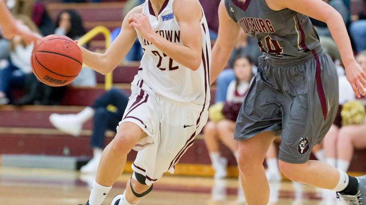 State College graduate Jenna Altomare, left, was named PSAC Athlete of the Week and broke the Kutztown women’s basketball team’s career 3-pointer record.