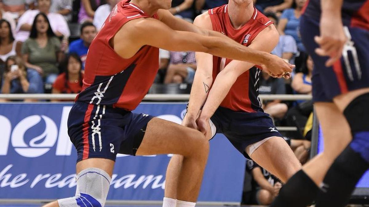 Penn State's Aaron Russell, left, and Max Holt are part of the 12-player U.S. roster for the Olympics in Rio de Janiero, Brazil. The matches begin next weekend.