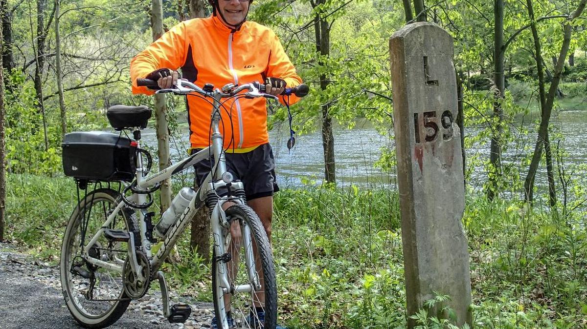 David Ira Kagan is known as the “Godfather of the Pine Creek Rail Trail” because of his knowledge about the site.
