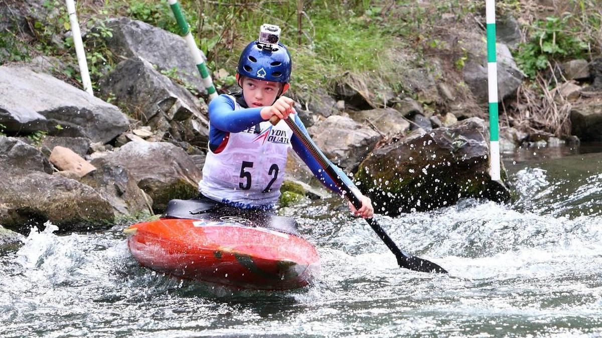 Alden Henrie, of Snow Shoe, and the Mach One Slalom Team have been adding to their collection of kayaking medals.