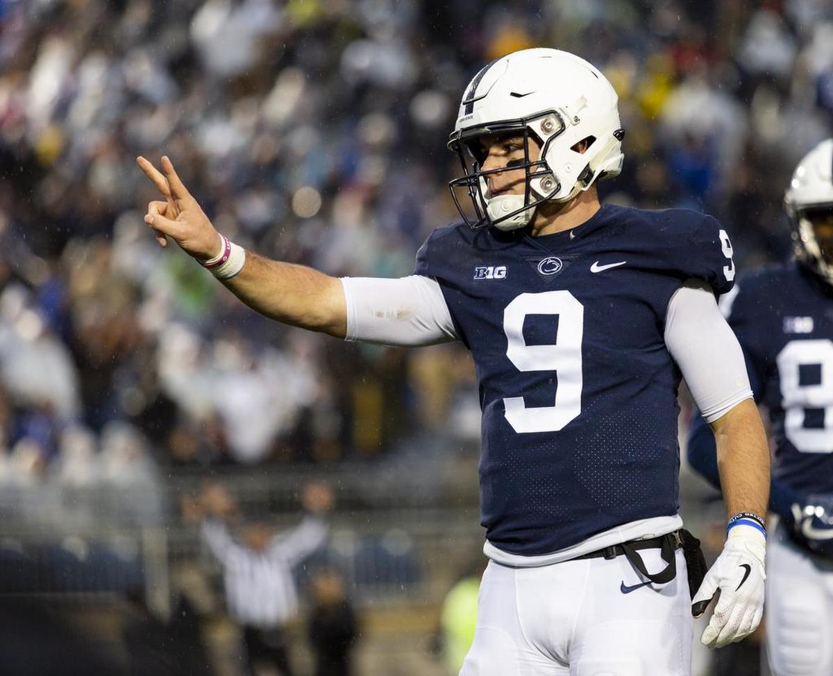 As a senior, Penn State quarterback Trace McSorley (9) ran for 11 touchdowns and threw for 16 TDs.